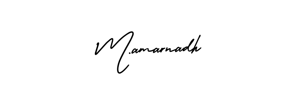 Also we have M.amarnadh name is the best signature style. Create professional handwritten signature collection using AmerikaSignatureDemo-Regular autograph style. M.amarnadh signature style 3 images and pictures png