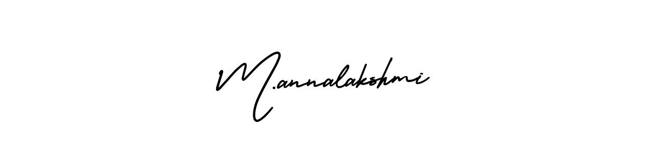 M.annalakshmi stylish signature style. Best Handwritten Sign (AmerikaSignatureDemo-Regular) for my name. Handwritten Signature Collection Ideas for my name M.annalakshmi. M.annalakshmi signature style 3 images and pictures png