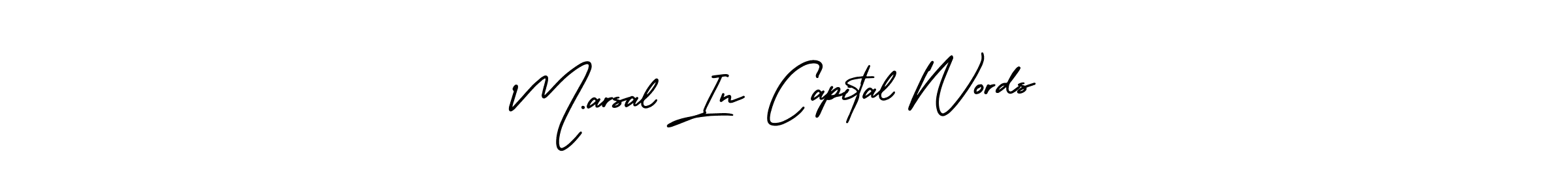 It looks lik you need a new signature style for name M.arsal In Capital Words. Design unique handwritten (AmerikaSignatureDemo-Regular) signature with our free signature maker in just a few clicks. M.arsal In Capital Words signature style 3 images and pictures png