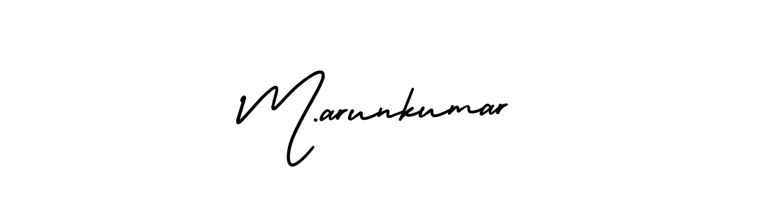 You can use this online signature creator to create a handwritten signature for the name M.arunkumar. This is the best online autograph maker. M.arunkumar signature style 3 images and pictures png