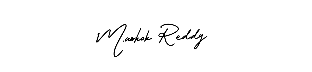 Create a beautiful signature design for name M.ashok Reddy. With this signature (AmerikaSignatureDemo-Regular) fonts, you can make a handwritten signature for free. M.ashok Reddy signature style 3 images and pictures png