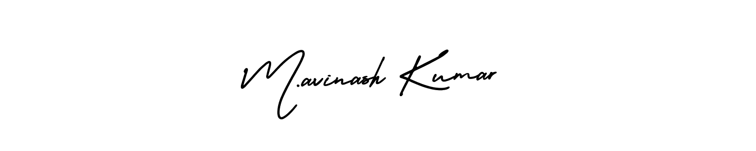 Make a beautiful signature design for name M.avinash Kumar. With this signature (AmerikaSignatureDemo-Regular) style, you can create a handwritten signature for free. M.avinash Kumar signature style 3 images and pictures png