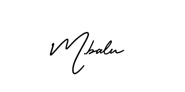 Similarly AmerikaSignatureDemo-Regular is the best handwritten signature design. Signature creator online .You can use it as an online autograph creator for name M.balu. M.balu signature style 3 images and pictures png