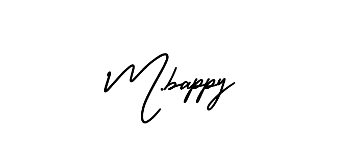 You should practise on your own different ways (AmerikaSignatureDemo-Regular) to write your name (M.bappy) in signature. don't let someone else do it for you. M.bappy signature style 3 images and pictures png