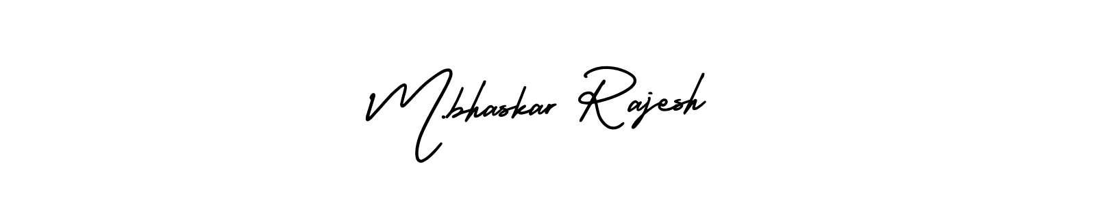 Make a beautiful signature design for name M.bhaskar Rajesh. With this signature (AmerikaSignatureDemo-Regular) style, you can create a handwritten signature for free. M.bhaskar Rajesh signature style 3 images and pictures png