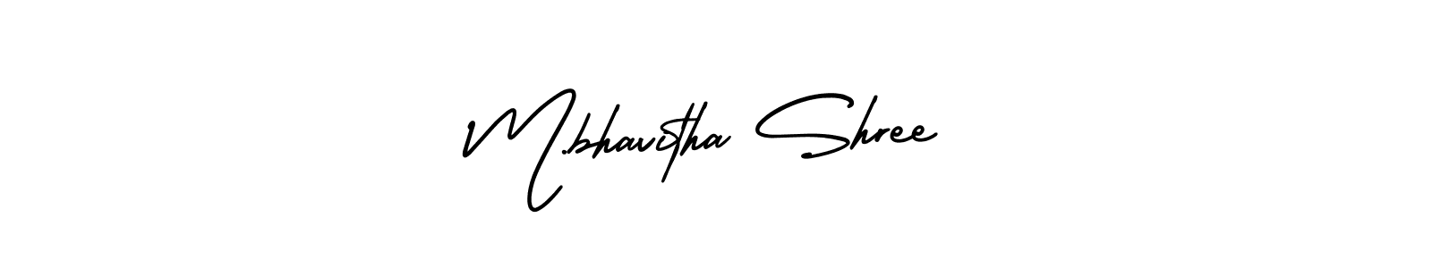 Make a short M.bhavitha Shree signature style. Manage your documents anywhere anytime using AmerikaSignatureDemo-Regular. Create and add eSignatures, submit forms, share and send files easily. M.bhavitha Shree signature style 3 images and pictures png