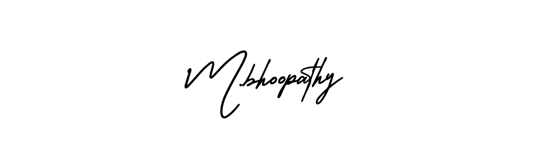 How to Draw M.bhoopathy signature style? AmerikaSignatureDemo-Regular is a latest design signature styles for name M.bhoopathy. M.bhoopathy signature style 3 images and pictures png