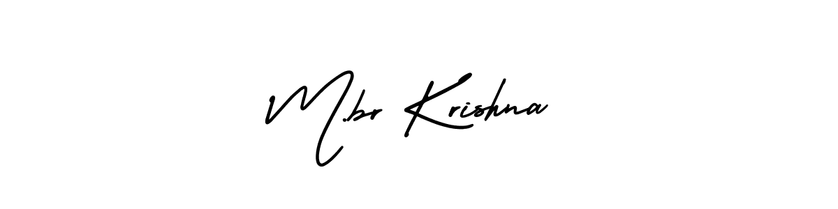 if you are searching for the best signature style for your name M.br Krishna. so please give up your signature search. here we have designed multiple signature styles  using AmerikaSignatureDemo-Regular. M.br Krishna signature style 3 images and pictures png