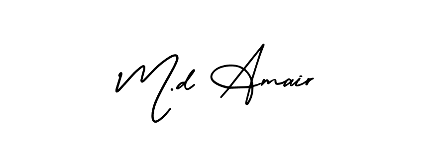 Check out images of Autograph of M.d Amair name. Actor M.d Amair Signature Style. AmerikaSignatureDemo-Regular is a professional sign style online. M.d Amair signature style 3 images and pictures png