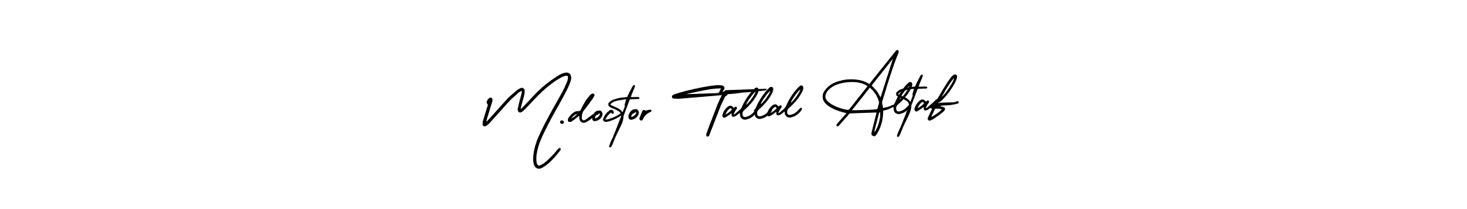 It looks lik you need a new signature style for name M.doctor Tallal Altaf. Design unique handwritten (AmerikaSignatureDemo-Regular) signature with our free signature maker in just a few clicks. M.doctor Tallal Altaf signature style 3 images and pictures png