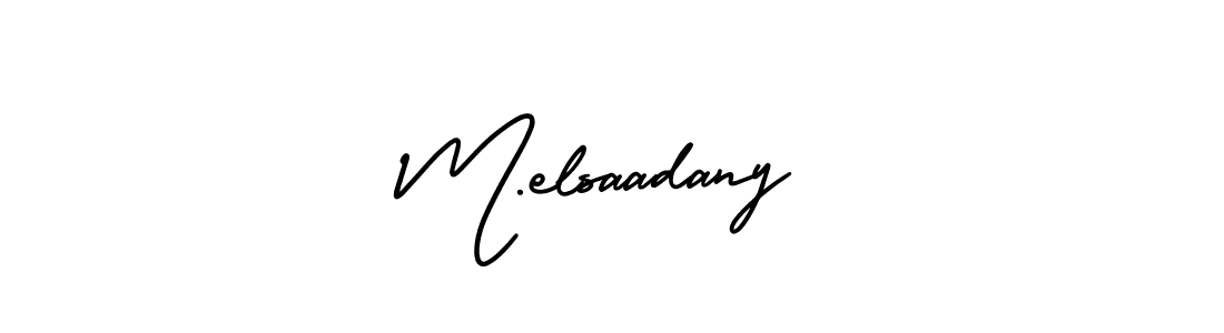 Once you've used our free online signature maker to create your best signature AmerikaSignatureDemo-Regular style, it's time to enjoy all of the benefits that M.elsaadany name signing documents. M.elsaadany signature style 3 images and pictures png