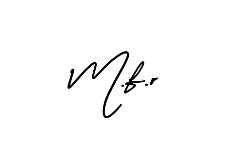 Make a beautiful signature design for name M.f.r. Use this online signature maker to create a handwritten signature for free. M.f.r signature style 3 images and pictures png