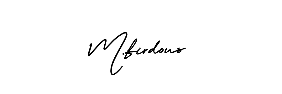 How to make M.firdous signature? AmerikaSignatureDemo-Regular is a professional autograph style. Create handwritten signature for M.firdous name. M.firdous signature style 3 images and pictures png