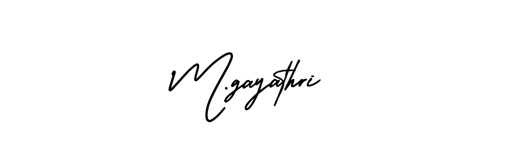 AmerikaSignatureDemo-Regular is a professional signature style that is perfect for those who want to add a touch of class to their signature. It is also a great choice for those who want to make their signature more unique. Get M.gayathri name to fancy signature for free. M.gayathri signature style 3 images and pictures png