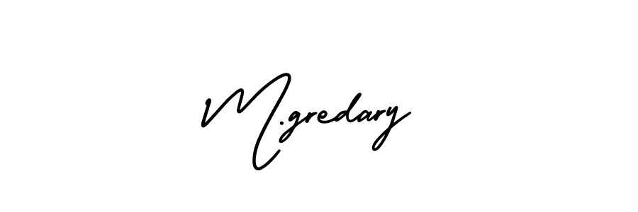 Use a signature maker to create a handwritten signature online. With this signature software, you can design (AmerikaSignatureDemo-Regular) your own signature for name M.gredary. M.gredary signature style 3 images and pictures png
