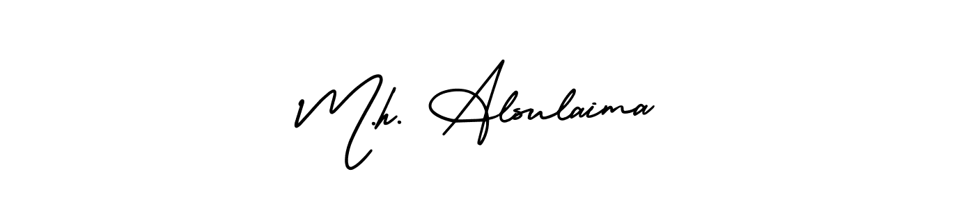 Also we have M.h. Alsulaima name is the best signature style. Create professional handwritten signature collection using AmerikaSignatureDemo-Regular autograph style. M.h. Alsulaima signature style 3 images and pictures png