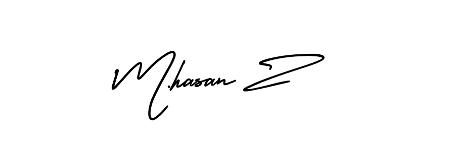 Also You can easily find your signature by using the search form. We will create M.hasan Z name handwritten signature images for you free of cost using AmerikaSignatureDemo-Regular sign style. M.hasan Z signature style 3 images and pictures png