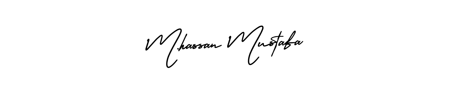 Create a beautiful signature design for name M.hassan Mustafa. With this signature (AmerikaSignatureDemo-Regular) fonts, you can make a handwritten signature for free. M.hassan Mustafa signature style 3 images and pictures png