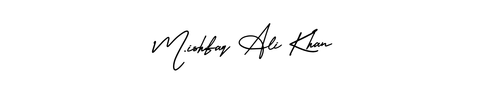 Check out images of Autograph of M.ishfaq Ali Khan name. Actor M.ishfaq Ali Khan Signature Style. AmerikaSignatureDemo-Regular is a professional sign style online. M.ishfaq Ali Khan signature style 3 images and pictures png
