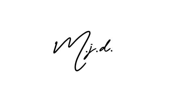 How to Draw M.j.d. signature style? AmerikaSignatureDemo-Regular is a latest design signature styles for name M.j.d.. M.j.d. signature style 3 images and pictures png