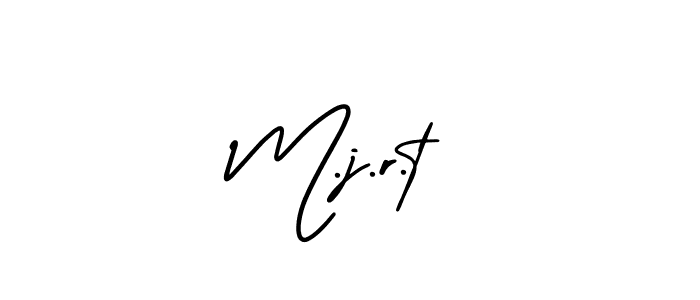 Design your own signature with our free online signature maker. With this signature software, you can create a handwritten (AmerikaSignatureDemo-Regular) signature for name M.j.r.t. M.j.r.t signature style 3 images and pictures png