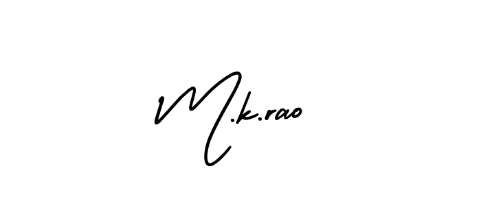 It looks lik you need a new signature style for name M.k.rao. Design unique handwritten (AmerikaSignatureDemo-Regular) signature with our free signature maker in just a few clicks. M.k.rao signature style 3 images and pictures png