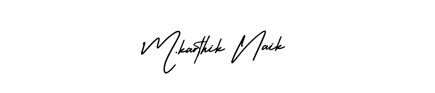 You can use this online signature creator to create a handwritten signature for the name M.karthik Naik. This is the best online autograph maker. M.karthik Naik signature style 3 images and pictures png