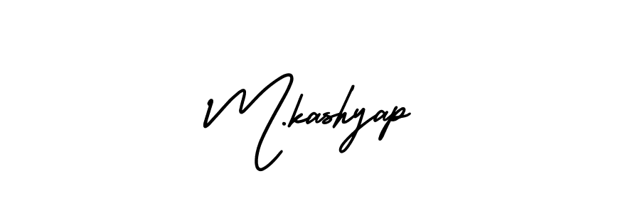 The best way (AmerikaSignatureDemo-Regular) to make a short signature is to pick only two or three words in your name. The name M.kashyap include a total of six letters. For converting this name. M.kashyap signature style 3 images and pictures png