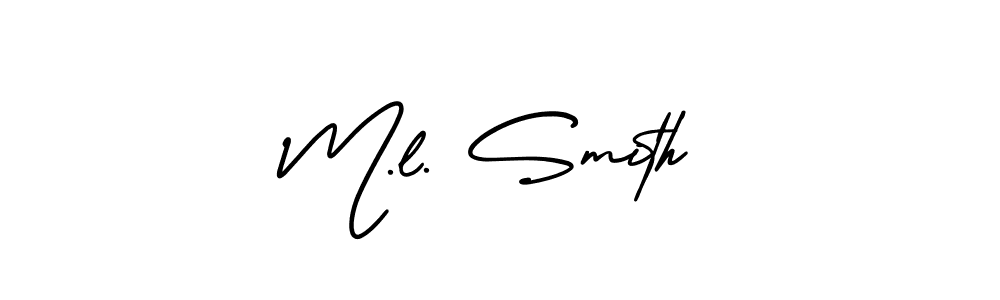 Best and Professional Signature Style for M.l. Smith. AmerikaSignatureDemo-Regular Best Signature Style Collection. M.l. Smith signature style 3 images and pictures png