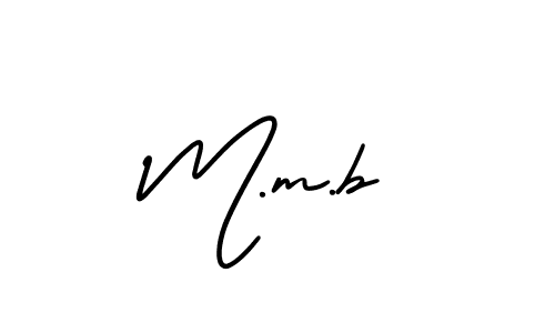 Also we have M.m.b name is the best signature style. Create professional handwritten signature collection using AmerikaSignatureDemo-Regular autograph style. M.m.b signature style 3 images and pictures png