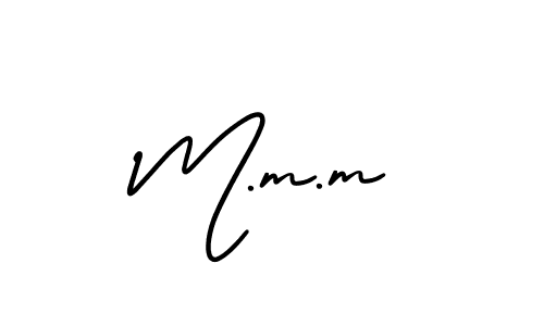Also You can easily find your signature by using the search form. We will create M.m.m name handwritten signature images for you free of cost using AmerikaSignatureDemo-Regular sign style. M.m.m signature style 3 images and pictures png