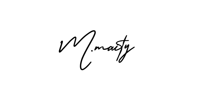 Make a beautiful signature design for name M.maity. Use this online signature maker to create a handwritten signature for free. M.maity signature style 3 images and pictures png