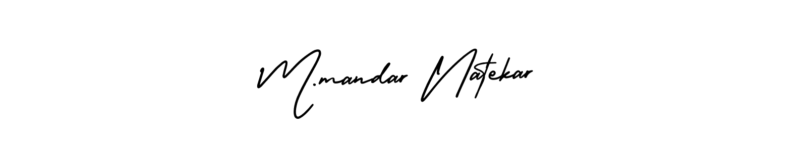 How to make M.mandar Natekar signature? AmerikaSignatureDemo-Regular is a professional autograph style. Create handwritten signature for M.mandar Natekar name. M.mandar Natekar signature style 3 images and pictures png
