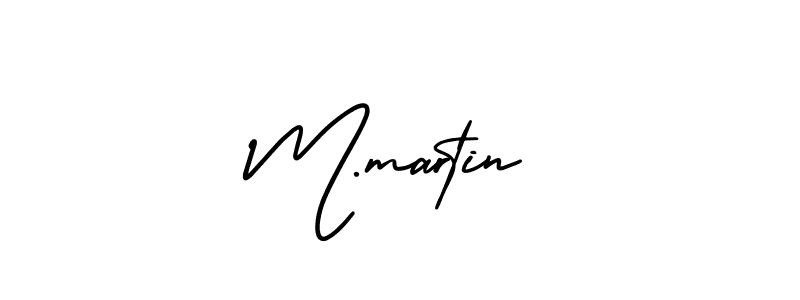 Use a signature maker to create a handwritten signature online. With this signature software, you can design (AmerikaSignatureDemo-Regular) your own signature for name M.martin. M.martin signature style 3 images and pictures png