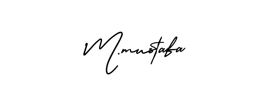 M.mustafa stylish signature style. Best Handwritten Sign (AmerikaSignatureDemo-Regular) for my name. Handwritten Signature Collection Ideas for my name M.mustafa. M.mustafa signature style 3 images and pictures png