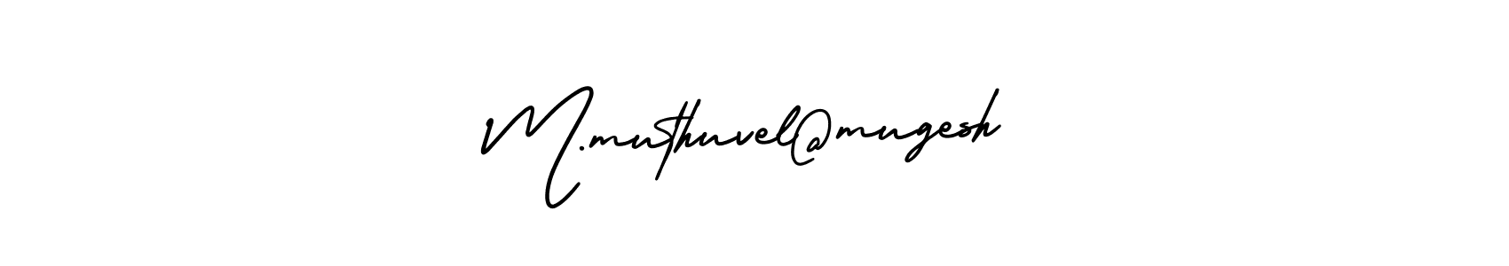 Once you've used our free online signature maker to create your best signature AmerikaSignatureDemo-Regular style, it's time to enjoy all of the benefits that M.muthuvel@mugesh name signing documents. M.muthuvel@mugesh signature style 3 images and pictures png