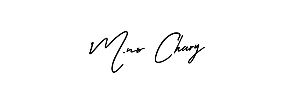 AmerikaSignatureDemo-Regular is a professional signature style that is perfect for those who want to add a touch of class to their signature. It is also a great choice for those who want to make their signature more unique. Get M.ns Chary name to fancy signature for free. M.ns Chary signature style 3 images and pictures png