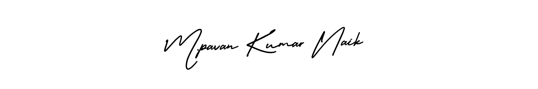 You should practise on your own different ways (AmerikaSignatureDemo-Regular) to write your name (M.pavan Kumar Naik) in signature. don't let someone else do it for you. M.pavan Kumar Naik signature style 3 images and pictures png