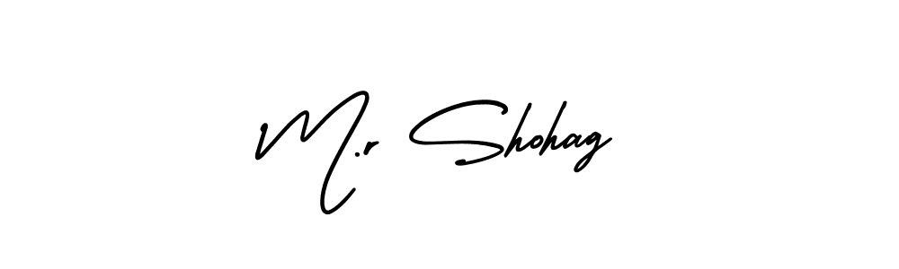 Make a beautiful signature design for name M.r Shohag. Use this online signature maker to create a handwritten signature for free. M.r Shohag signature style 3 images and pictures png