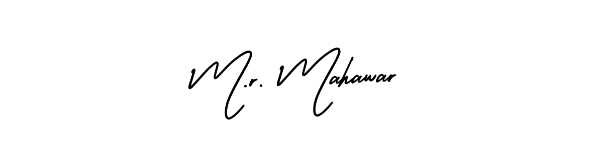 How to make M.r. Mahawar signature? AmerikaSignatureDemo-Regular is a professional autograph style. Create handwritten signature for M.r. Mahawar name. M.r. Mahawar signature style 3 images and pictures png