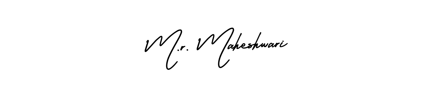 How to Draw M.r. Maheshwari signature style? AmerikaSignatureDemo-Regular is a latest design signature styles for name M.r. Maheshwari. M.r. Maheshwari signature style 3 images and pictures png