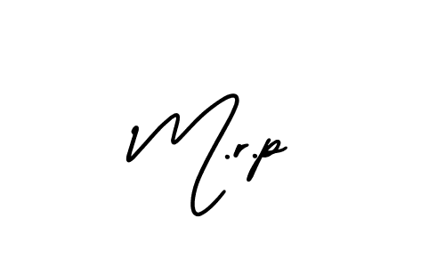 You should practise on your own different ways (AmerikaSignatureDemo-Regular) to write your name (M.r.p) in signature. don't let someone else do it for you. M.r.p signature style 3 images and pictures png