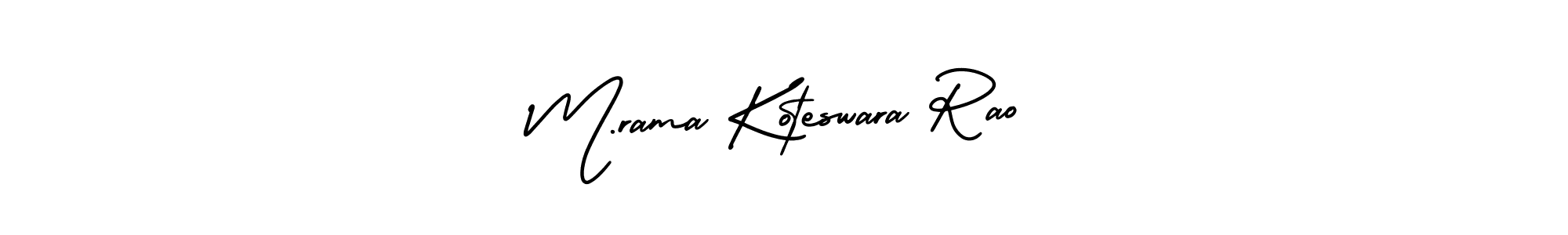 It looks lik you need a new signature style for name M.rama Koteswara Rao. Design unique handwritten (AmerikaSignatureDemo-Regular) signature with our free signature maker in just a few clicks. M.rama Koteswara Rao signature style 3 images and pictures png