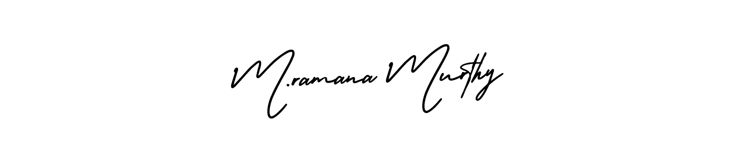 You can use this online signature creator to create a handwritten signature for the name M.ramana Murthy. This is the best online autograph maker. M.ramana Murthy signature style 3 images and pictures png