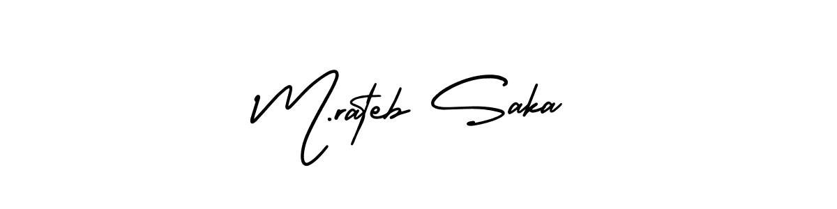 Here are the top 10 professional signature styles for the name M.rateb Saka. These are the best autograph styles you can use for your name. M.rateb Saka signature style 3 images and pictures png