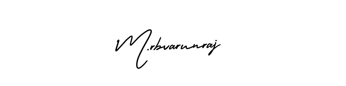 Similarly AmerikaSignatureDemo-Regular is the best handwritten signature design. Signature creator online .You can use it as an online autograph creator for name M.rbvarunraj. M.rbvarunraj signature style 3 images and pictures png