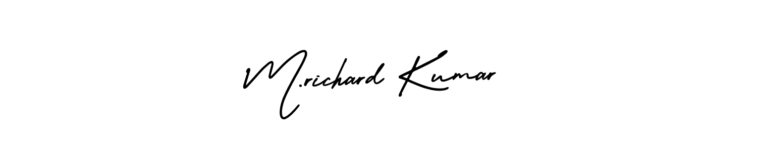 Best and Professional Signature Style for M.richard Kumar. AmerikaSignatureDemo-Regular Best Signature Style Collection. M.richard Kumar signature style 3 images and pictures png