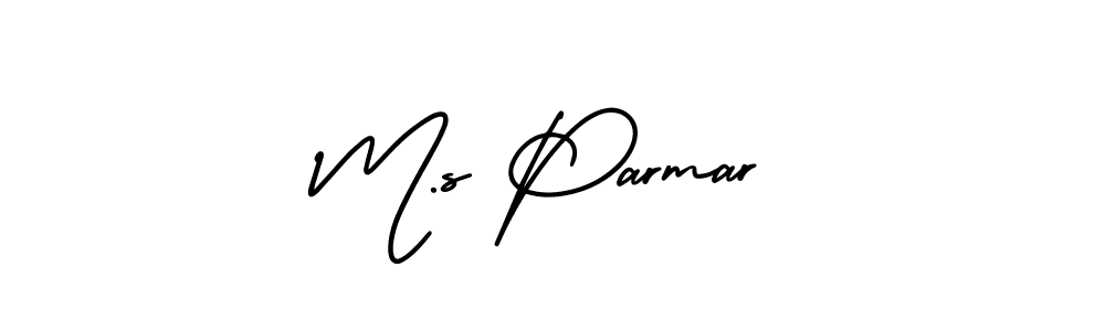 It looks lik you need a new signature style for name M.s Parmar. Design unique handwritten (AmerikaSignatureDemo-Regular) signature with our free signature maker in just a few clicks. M.s Parmar signature style 3 images and pictures png