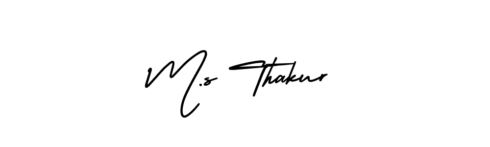 Make a beautiful signature design for name M.s Thakur. Use this online signature maker to create a handwritten signature for free. M.s Thakur signature style 3 images and pictures png