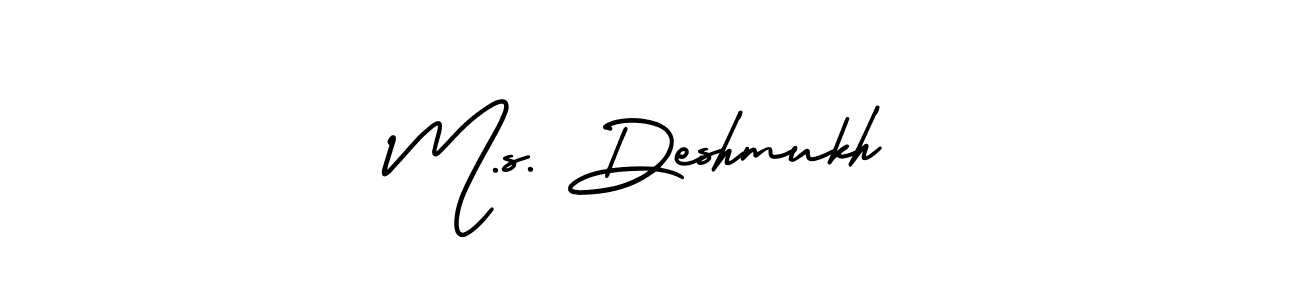 M.s. Deshmukh stylish signature style. Best Handwritten Sign (AmerikaSignatureDemo-Regular) for my name. Handwritten Signature Collection Ideas for my name M.s. Deshmukh. M.s. Deshmukh signature style 3 images and pictures png